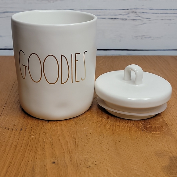 Rae Dunn Canister Gold Goodies Lid New - Picture 3 of 6